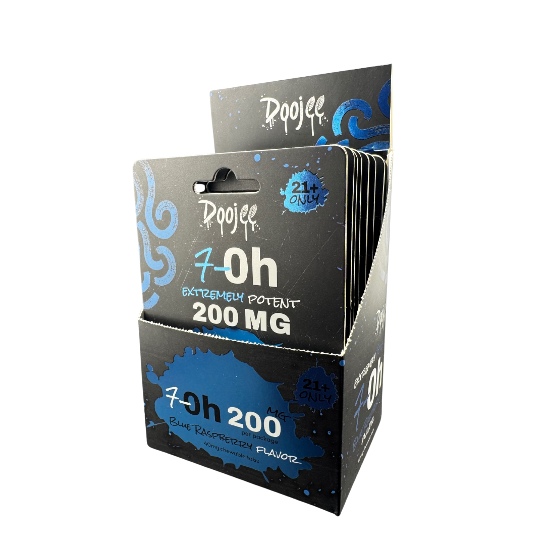 7-OH Blue Raspberry Kratom 40mg Tablets (10-Pack Display Box)