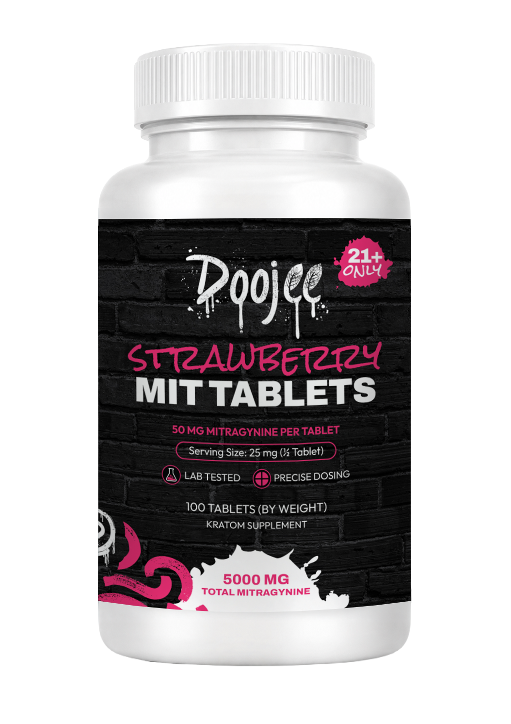 50MG MIT Tablets, Strawberry